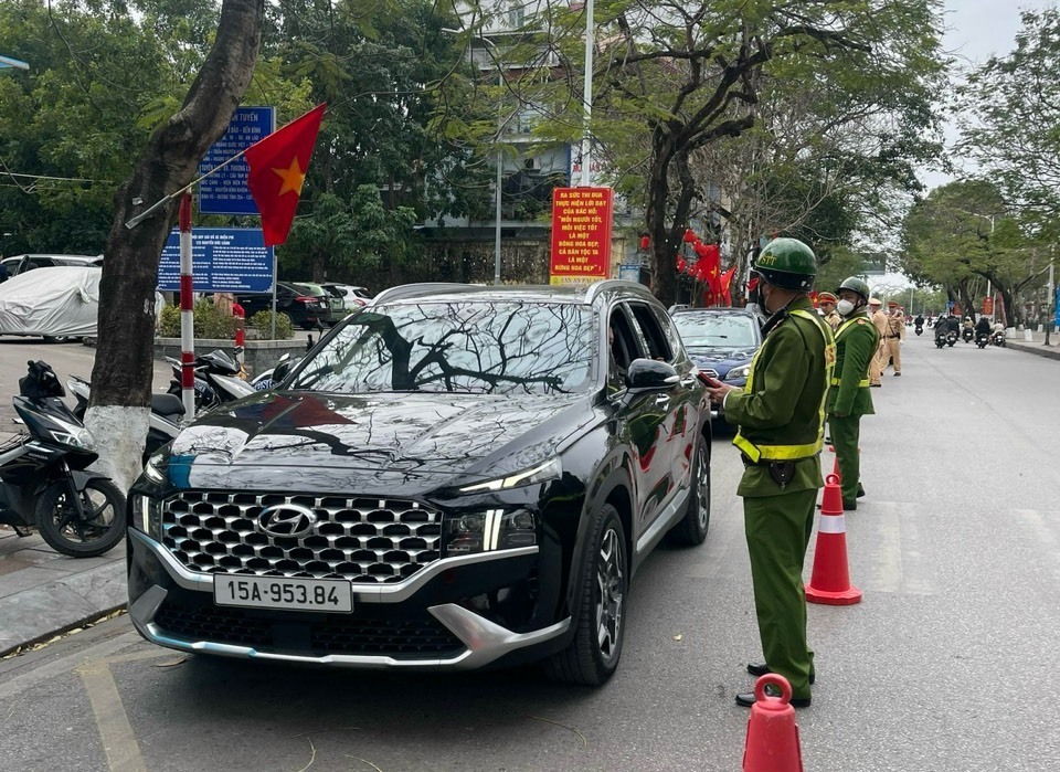 Công an quận Lê Chân: Kiên quyết xử lý vi phạm nồng độ cồn